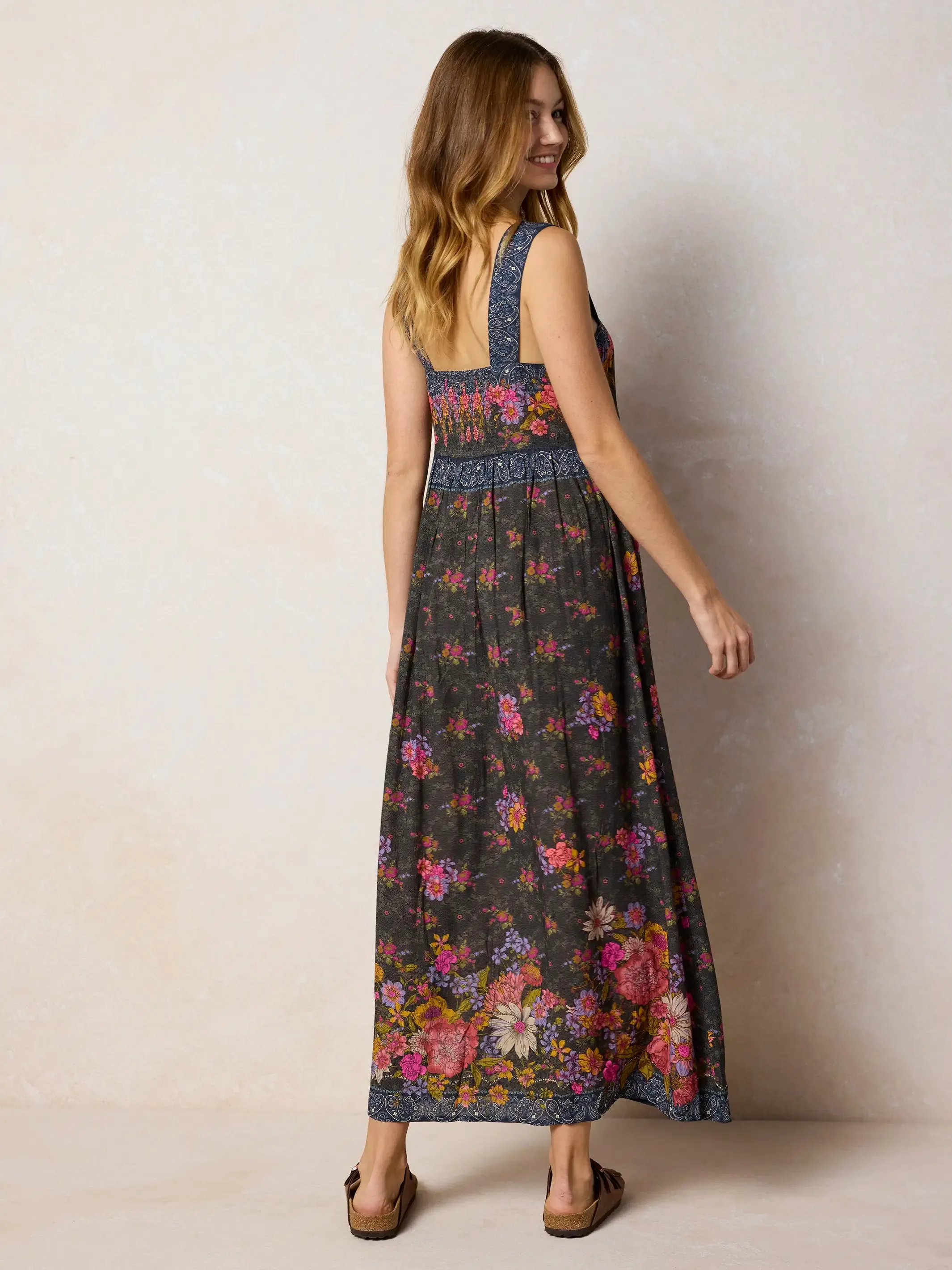 Lucy Maxi Dress - English Garden Charcoal sold by NATURAL LIFE product image thumbnail 3