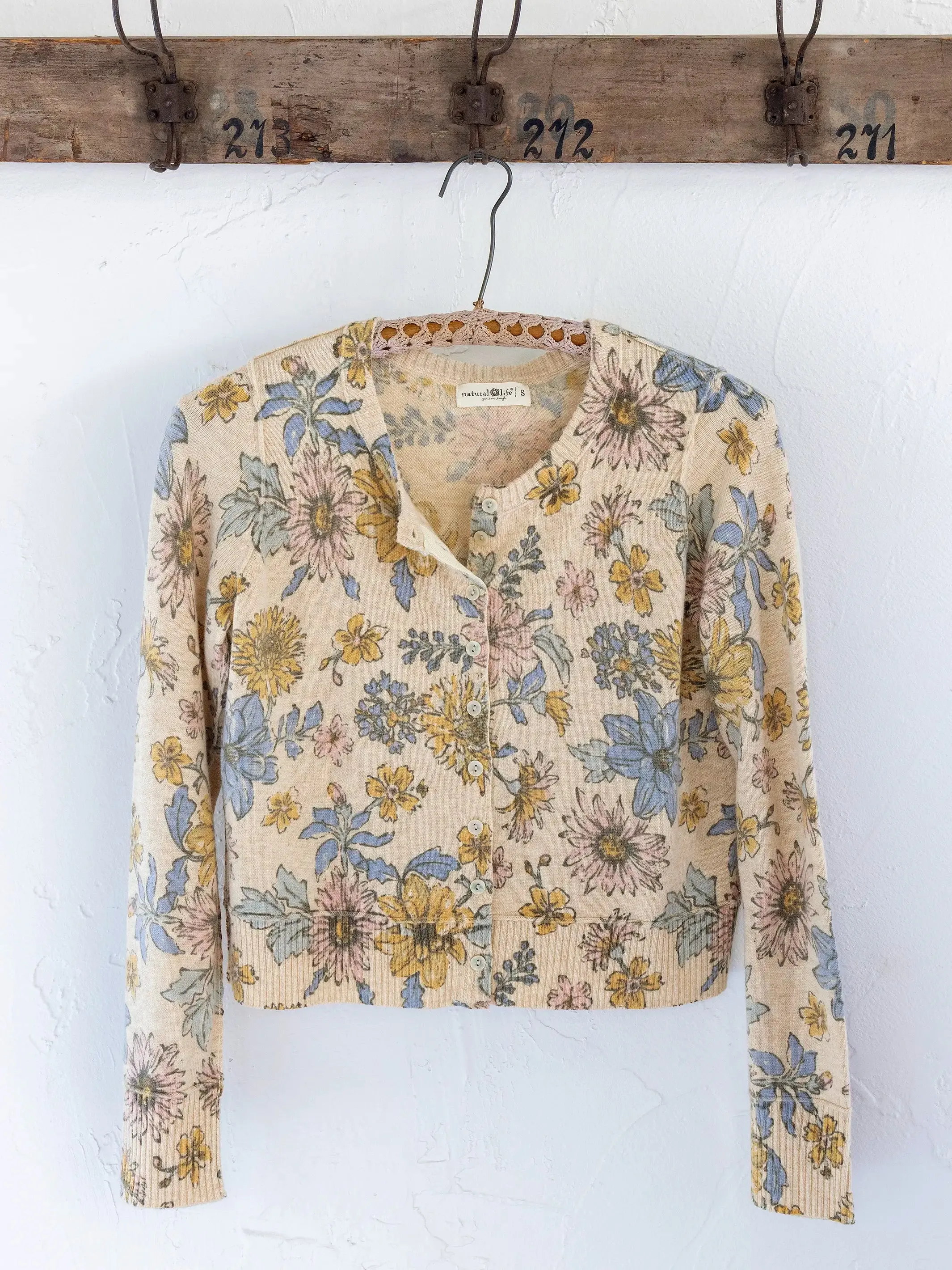 Your Everything Cardigan Sweater - Ivory Dahlia Floral sold by NATURAL LIFE product image thumbnail 4