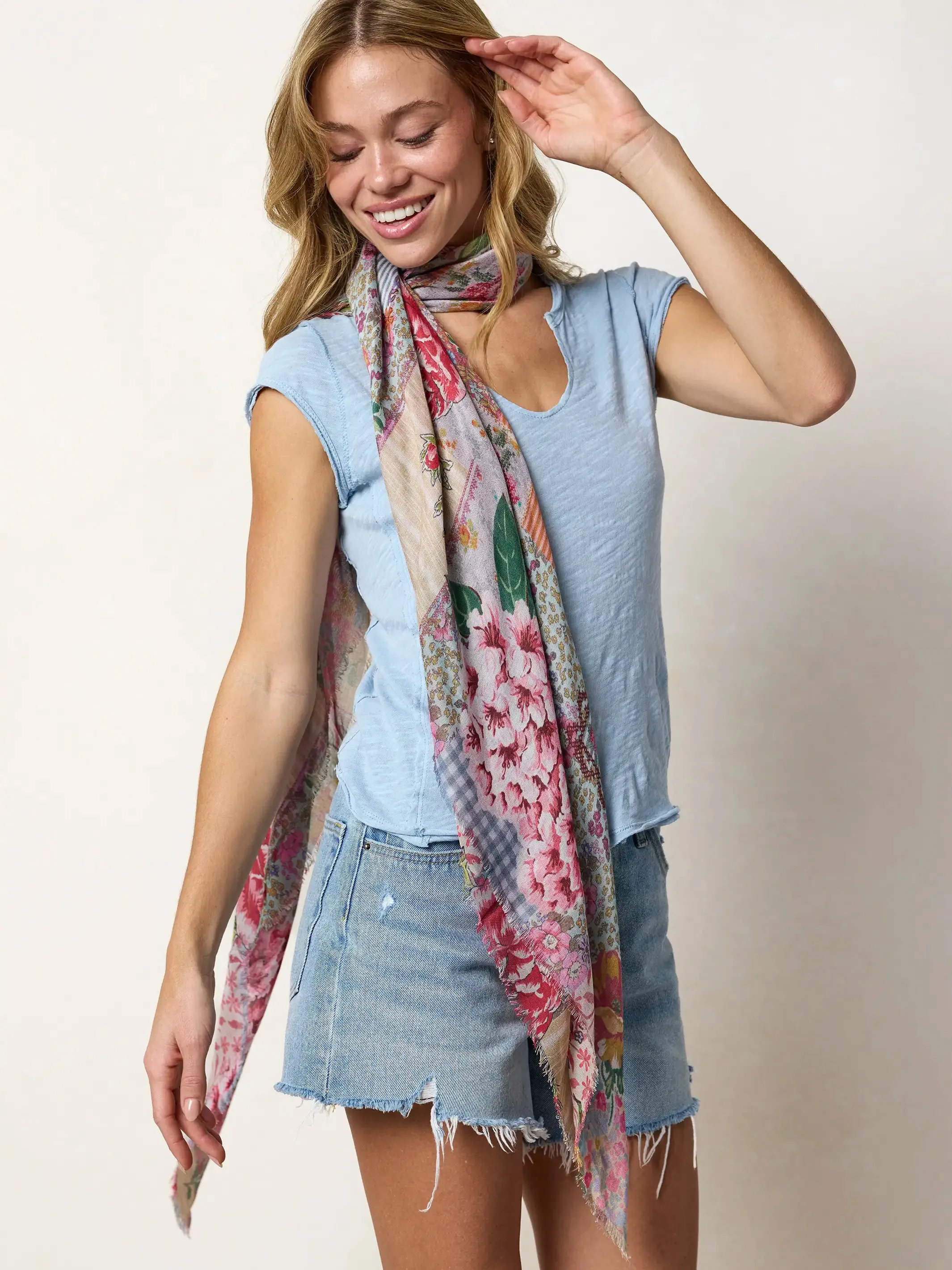 Molly Cotton Tee Shirt - Light Blue sold by NATURAL LIFE product image thumbnail 2