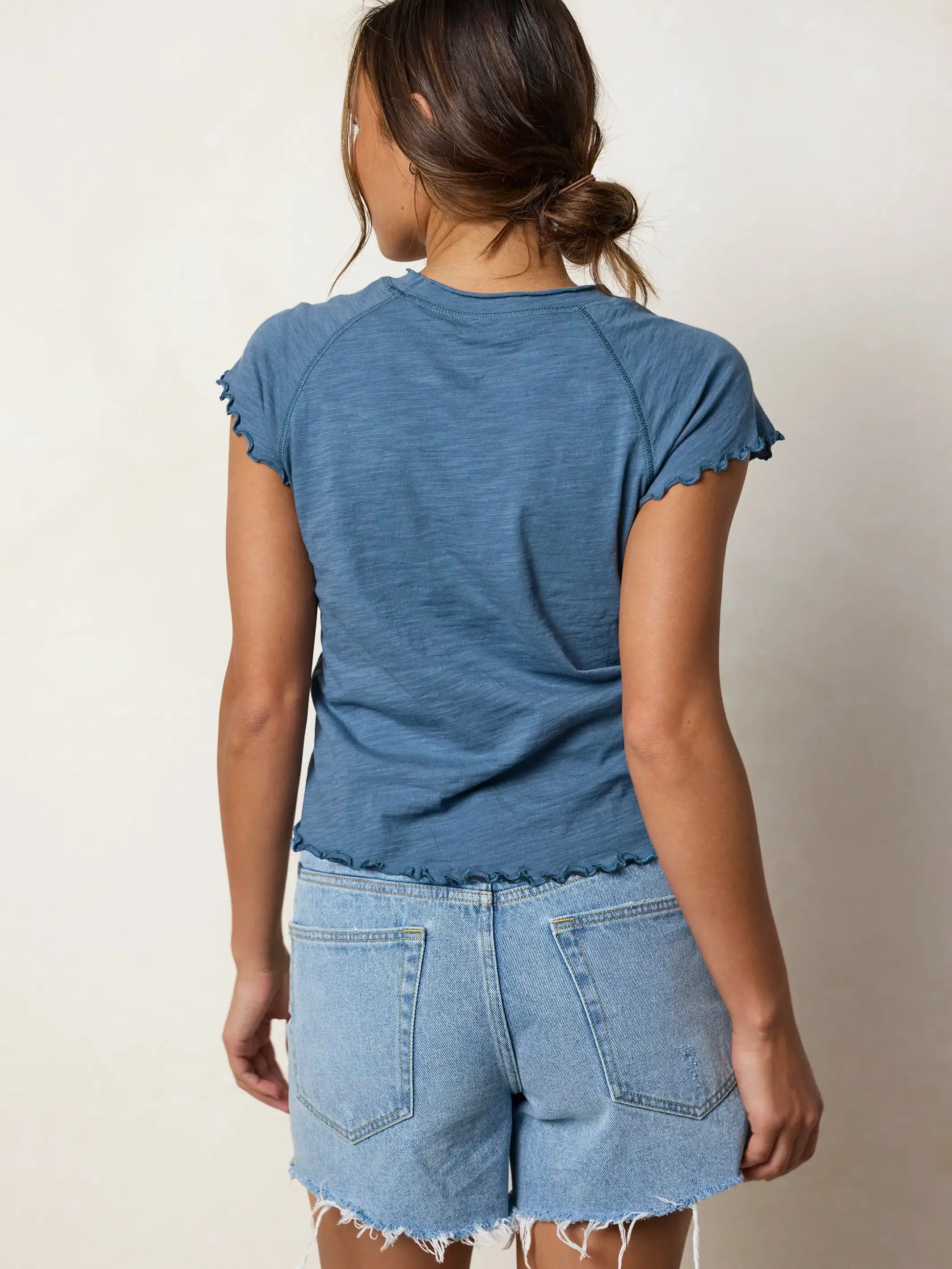 Lily Cotton Short Sleeve Tee Shirt - American Flag sold by NATURAL LIFE product image thumbnail 4