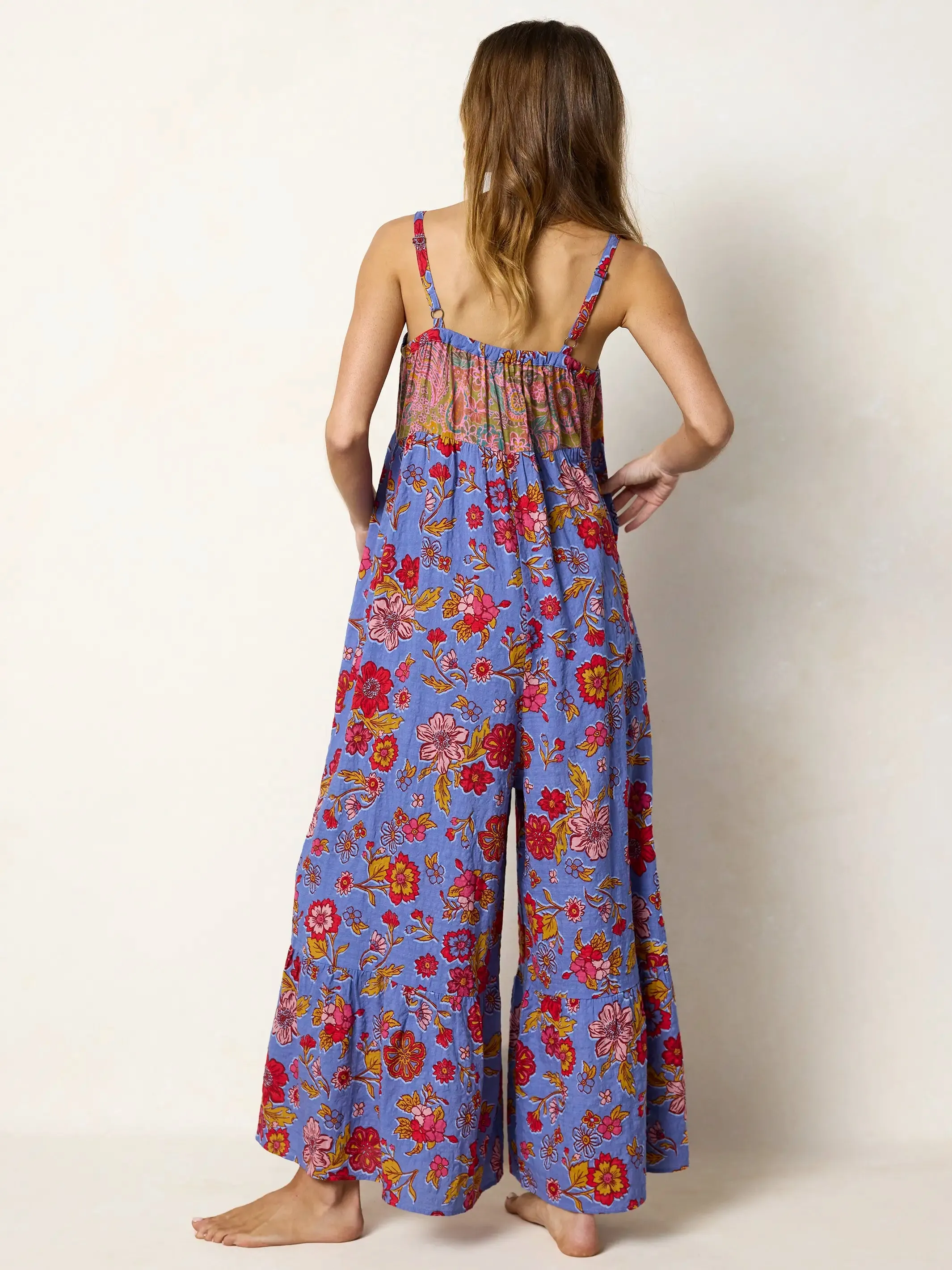 Stephanie Jumpsuit - Stella Blooms Blue sold by NATURAL LIFE product image thumbnail 4