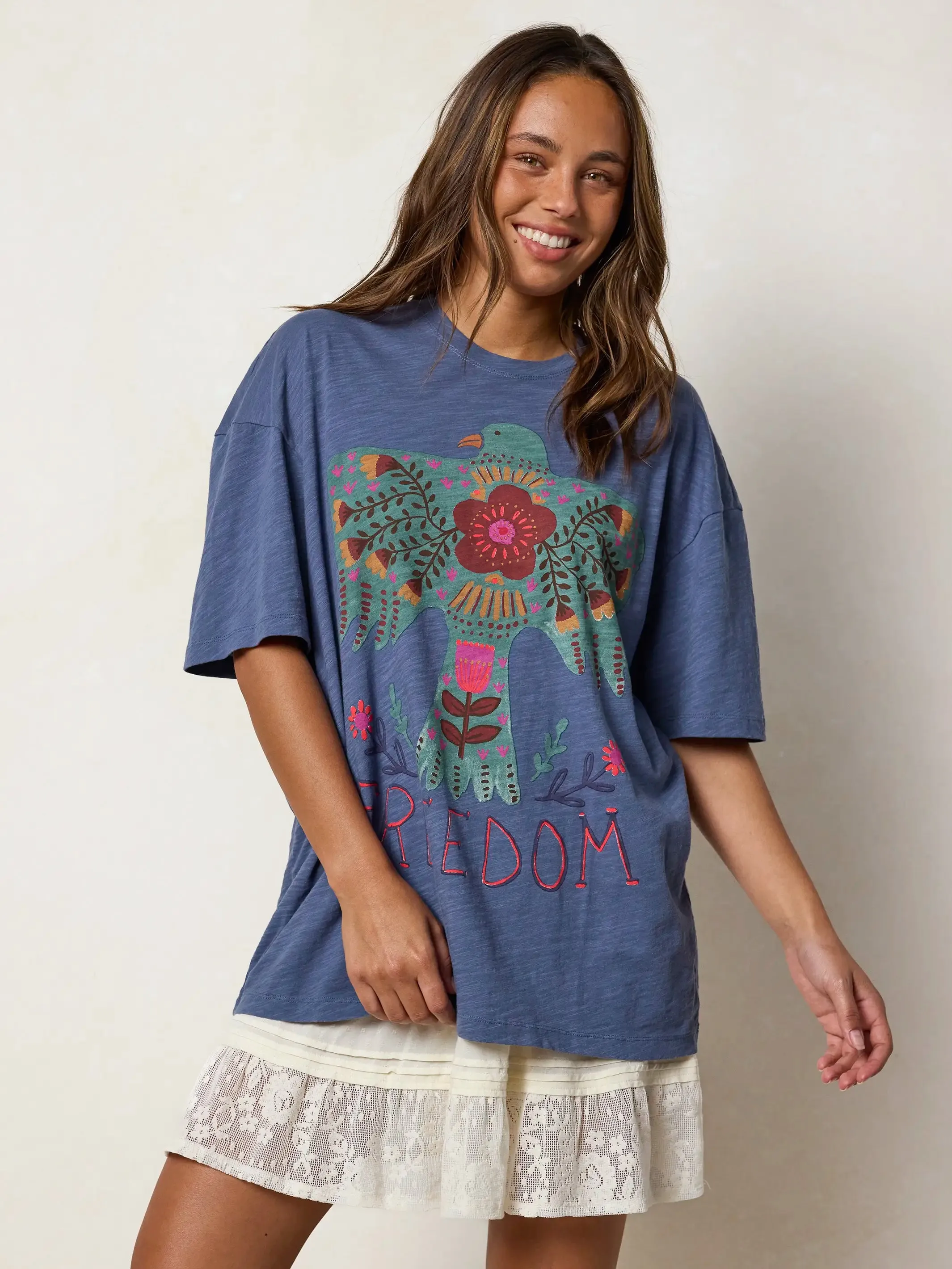 Life Is A Canvas Cotton Tee - Freedom sold by NATURAL LIFE product image thumbnail 3