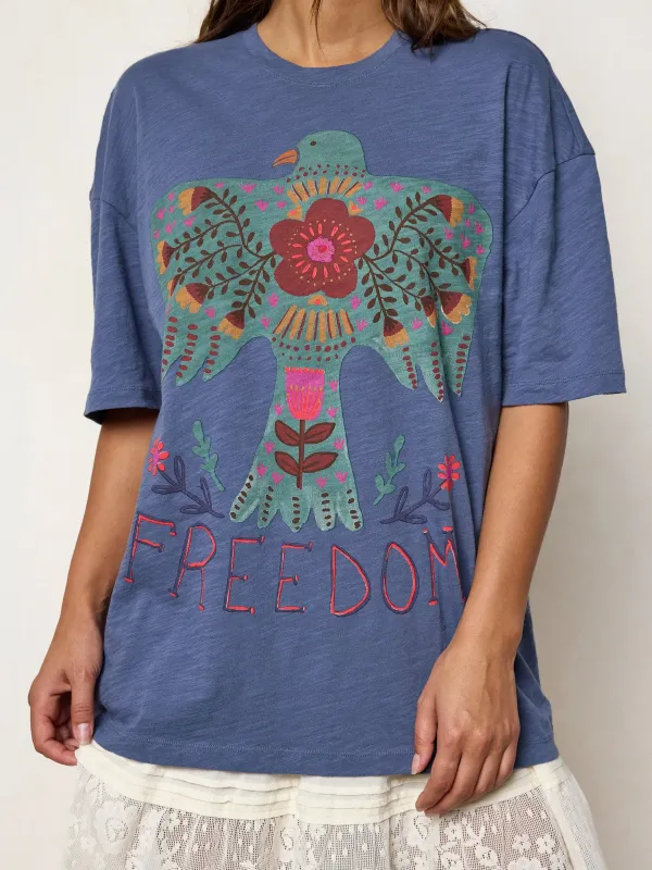 Life Is A Canvas Cotton Tee - Freedom made by NATURAL LIFE