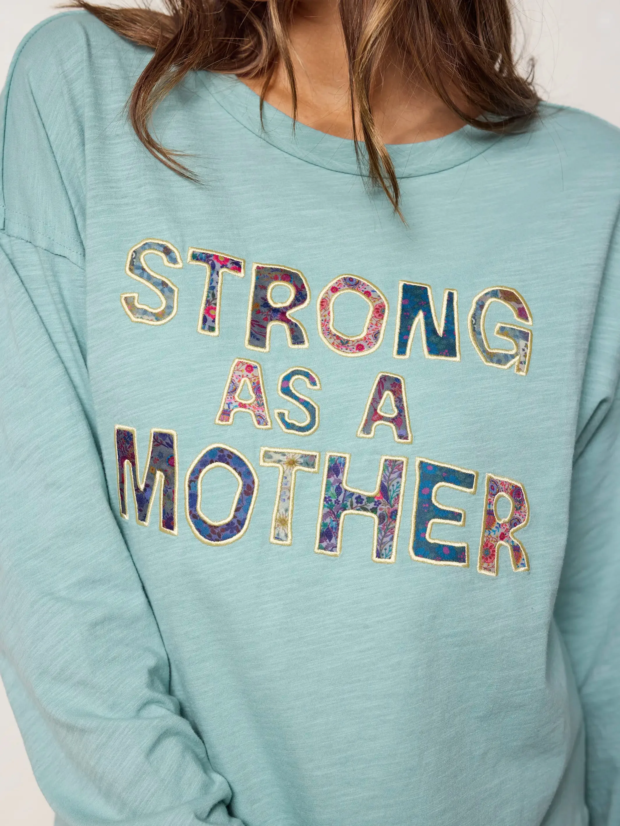 Applique Hang Around Cotton Tunic - Strong As A Mother sold by NATURAL LIFE product image thumbnail 2