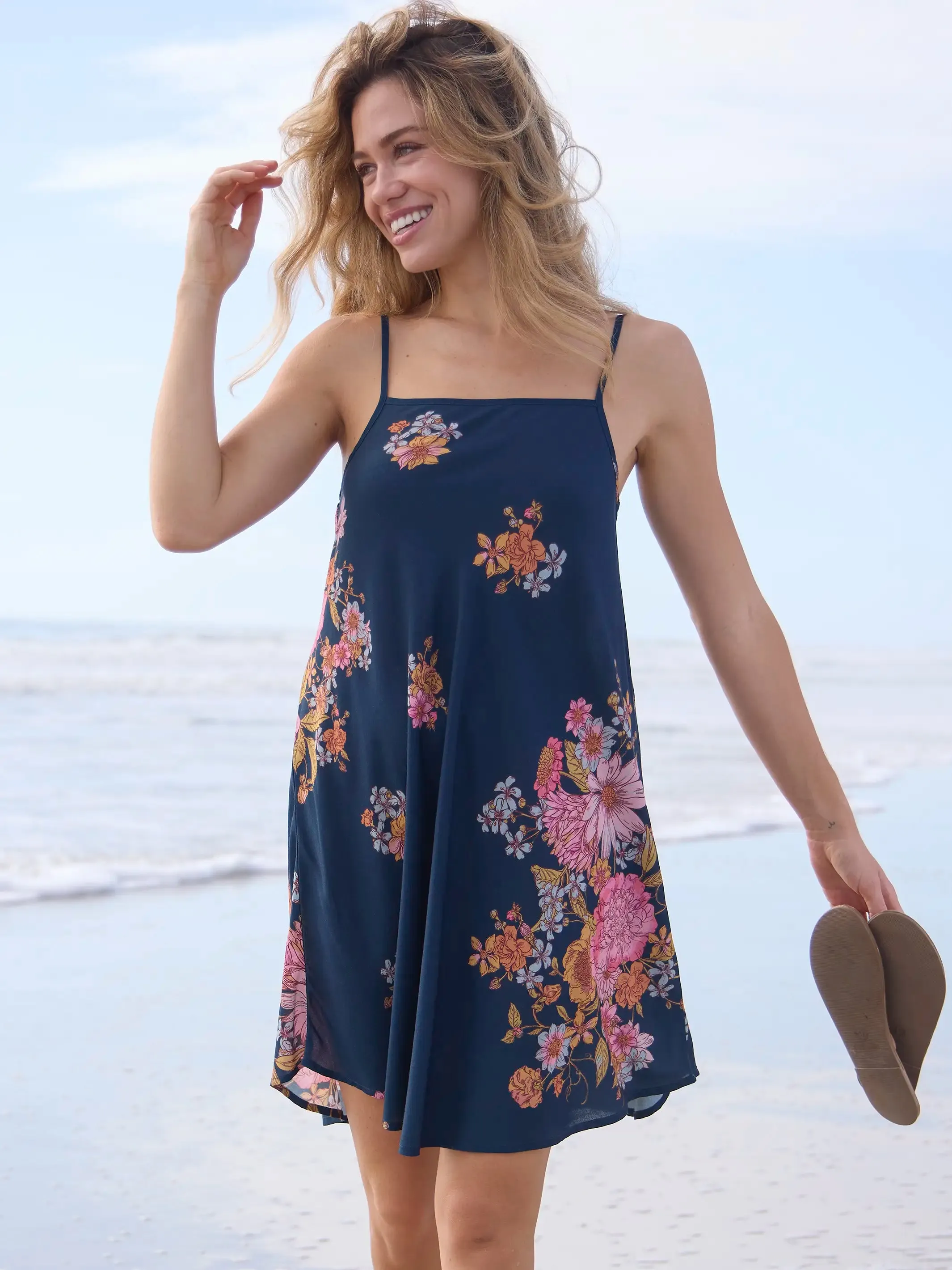 Amellia Mini Dress - English Garden Navy sold by NATURAL LIFE