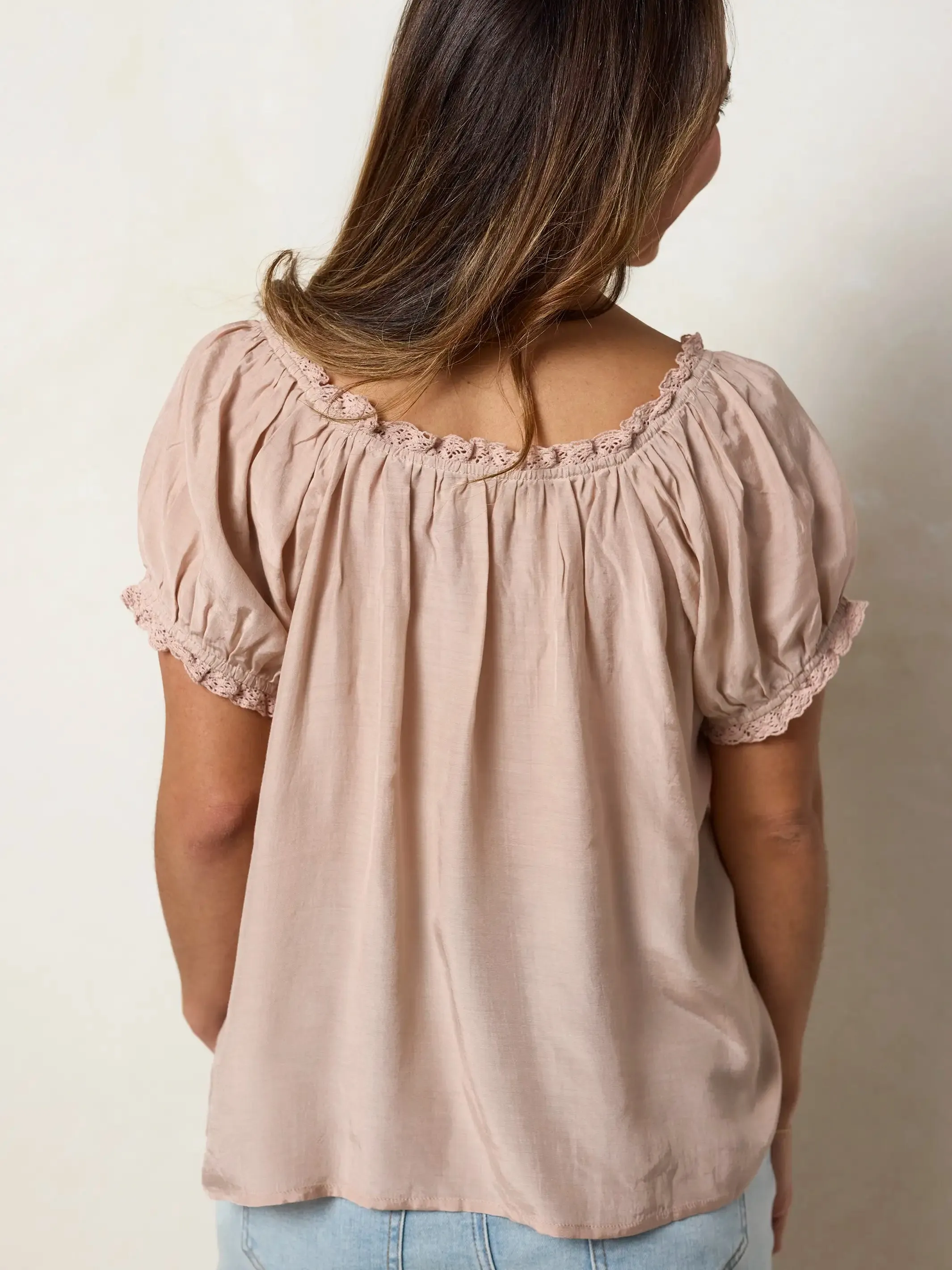 Sweet Nothings Embroidered Top - Light Pink sold by NATURAL LIFE product image thumbnail 4