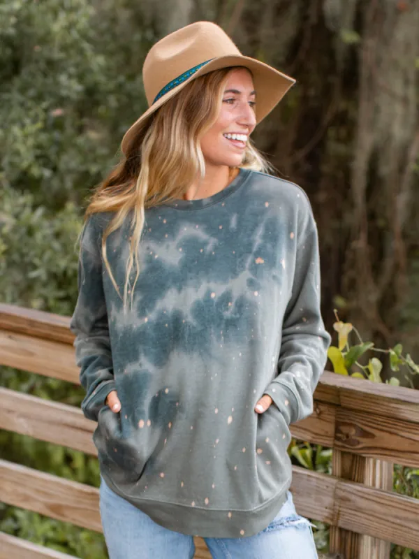 Tie-Dye Sweatshirt - Sage sold by NATURAL LIFE