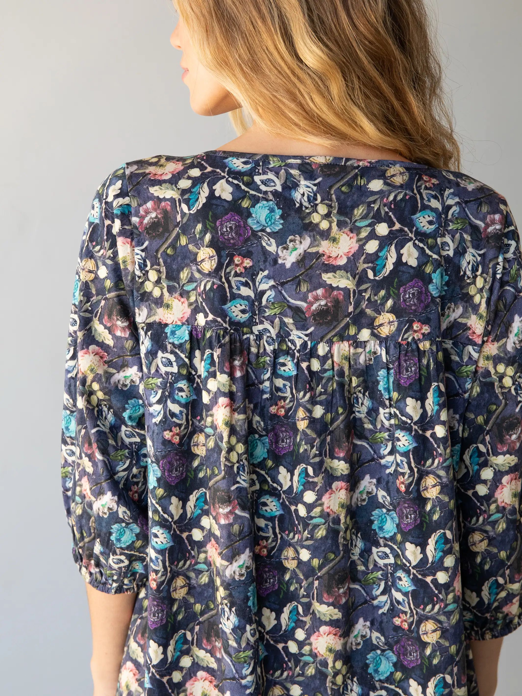 Lia Knit Mini Dress - Navy Peacock sold by NATURAL LIFE product image thumbnail 4