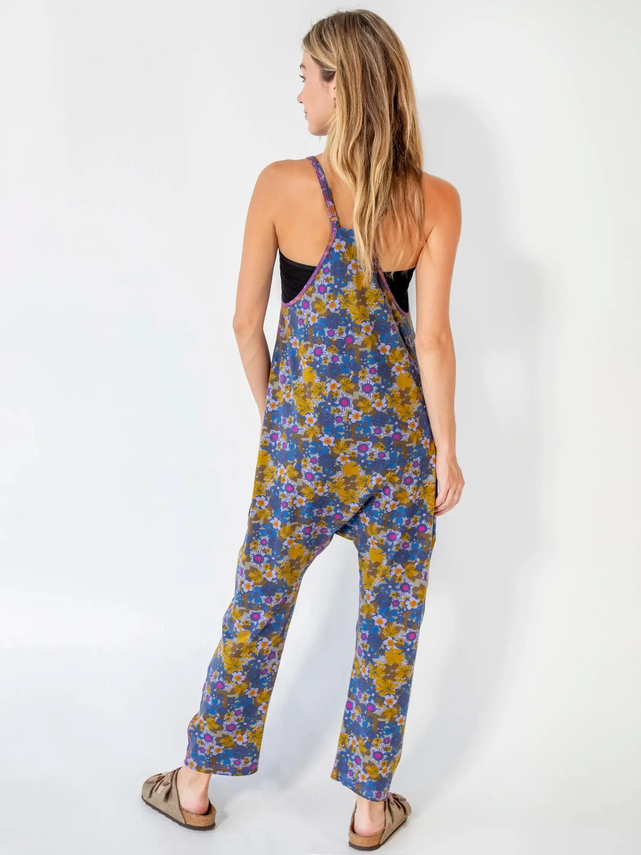 Lucy Jumpsuit - Dusty Blue Floral sold by NATURAL LIFE product image thumbnail 4