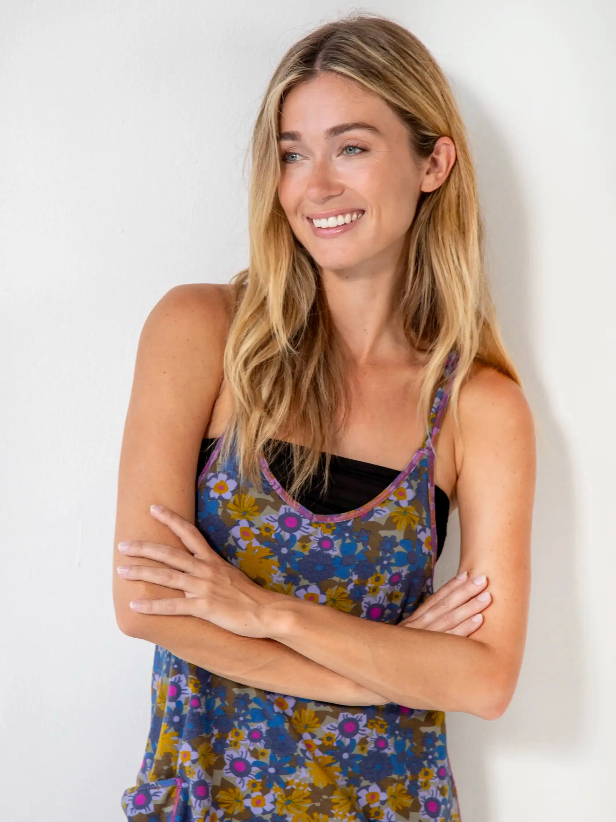 Lucy Jumpsuit - Dusty Blue Floral sold by NATURAL LIFE product image thumbnail 3