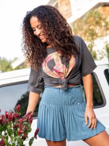 Daisy Knit Skort - Blue sold by NATURAL LIFE