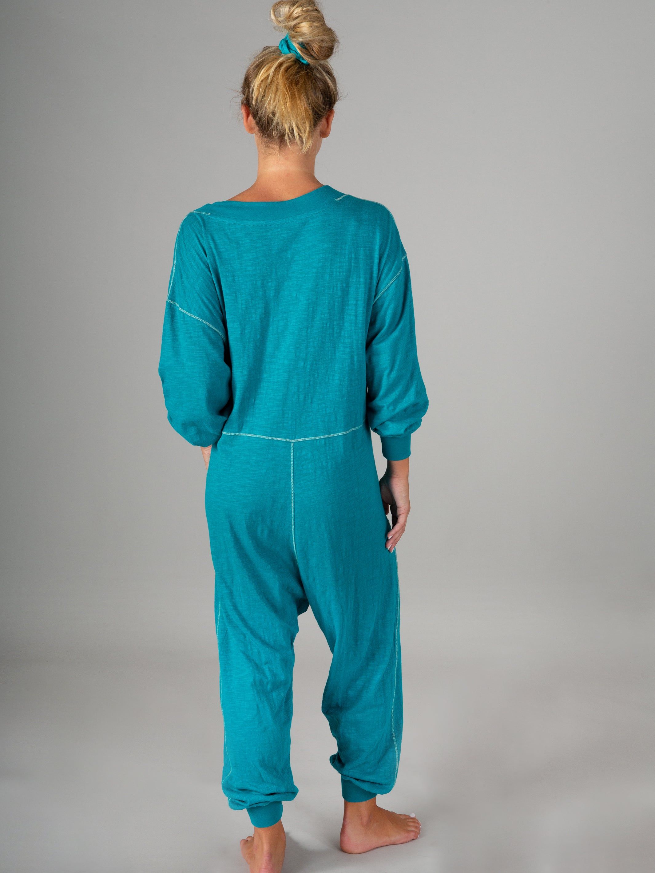 Johnnie Cotton Jumpsuit - Antique Jade sold by NATURAL LIFE product image thumbnail 4