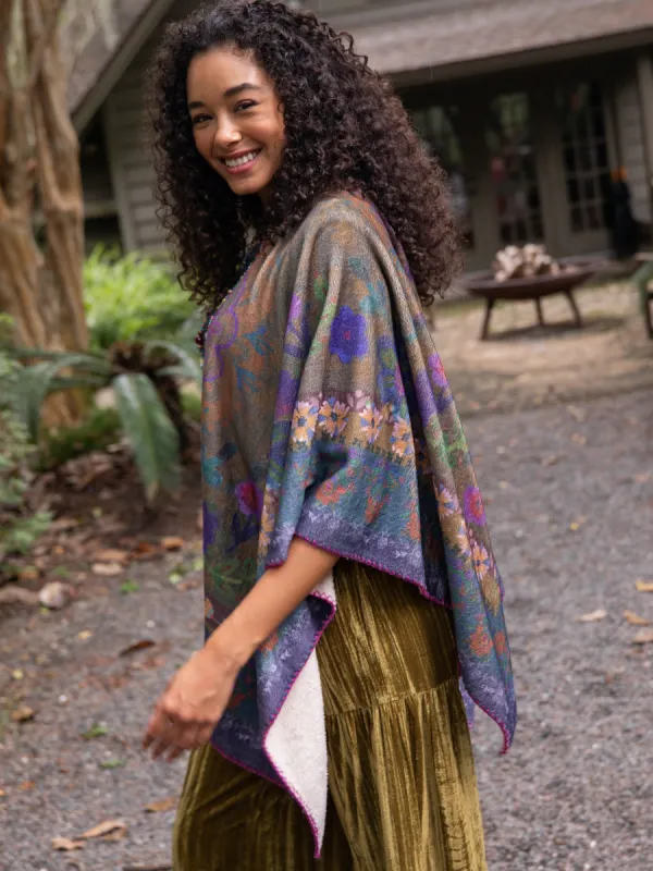 2-in-1 Cozy Poncho Scarf - Brown sold by NATURAL LIFE