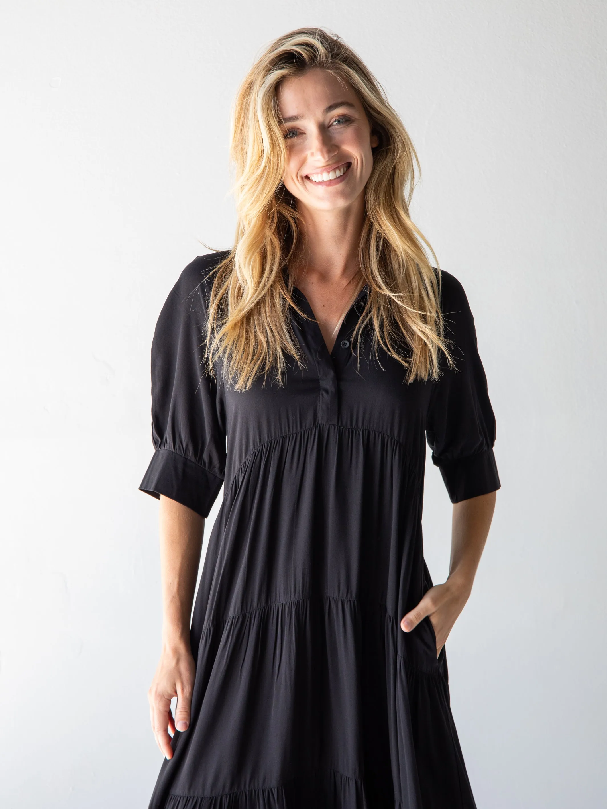 Rebecca Midi Dress - Black sold by NATURAL LIFE product image thumbnail 2