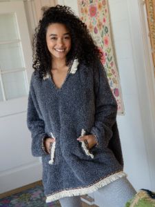 Oversized Blanket Hoodie - Charcoal sold by NATURAL LIFE