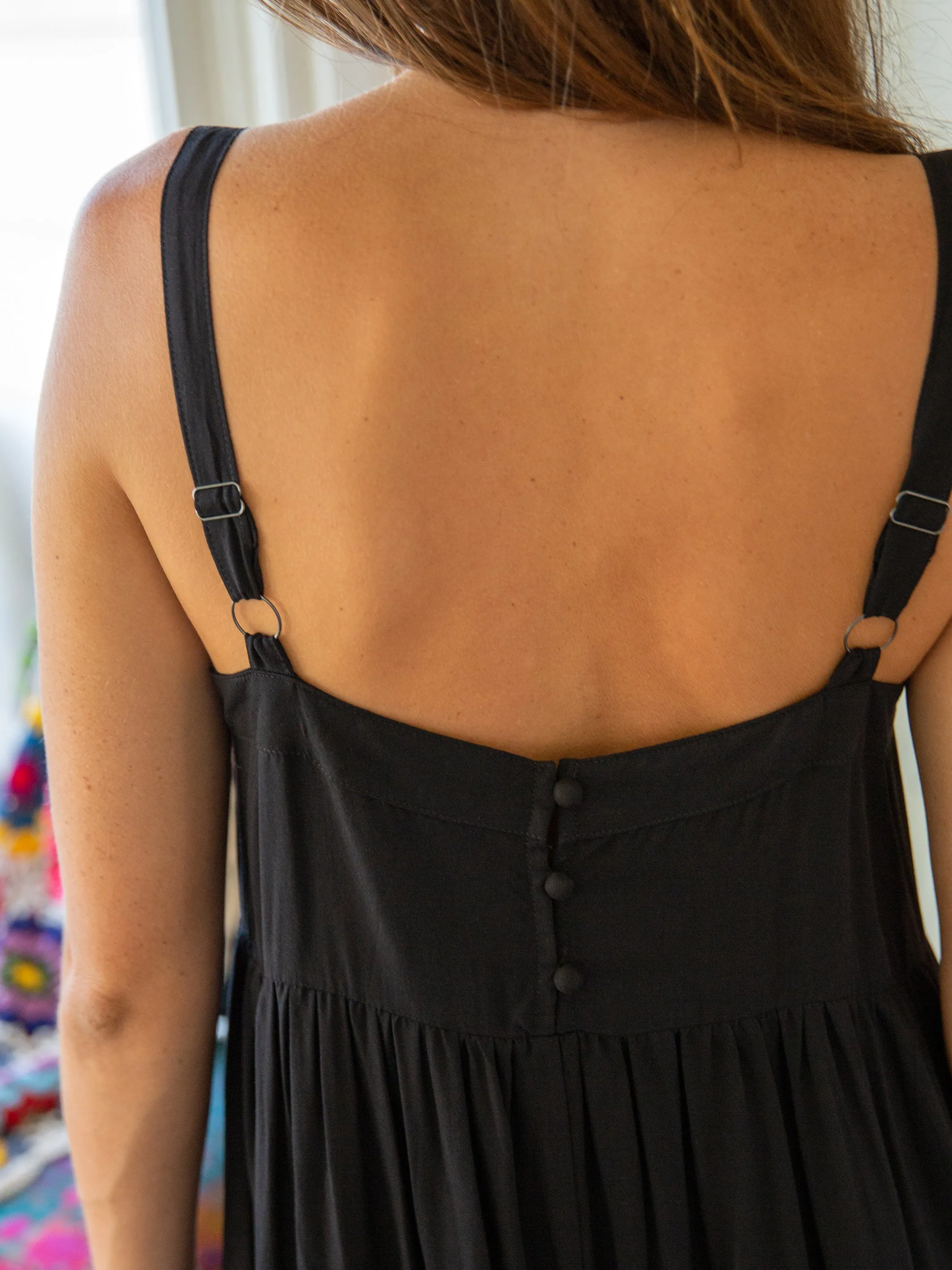 Patti Side Slit Maxi Dress - Black sold by NATURAL LIFE product image thumbnail 3