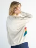 Live Happy Cotton Cardigan Sweater - Cream Rainbow sold by NATURAL LIFE