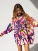 Taylor Oversized Cotton Sweater - Sunrise Tie-Dye sold by NATURAL LIFE