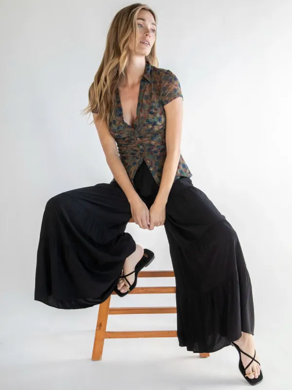 Patti Palazzo Pant - Black sold by NATURAL LIFE