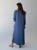 Drew Gauze Shirt Dress - Blue sold by NATURAL LIFE