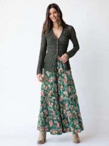Patti Velvet Palazzo Pant - Evergreen Bouquets sold by NATURAL LIFE