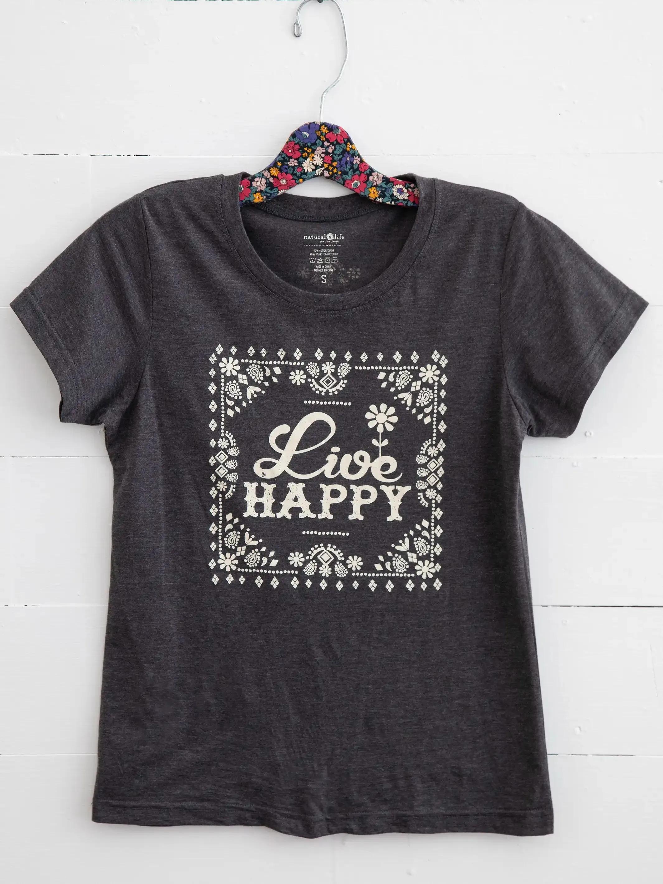Perfect Fit Tee Shirt - Live Happy sold by NATURAL LIFE product image thumbnail 4