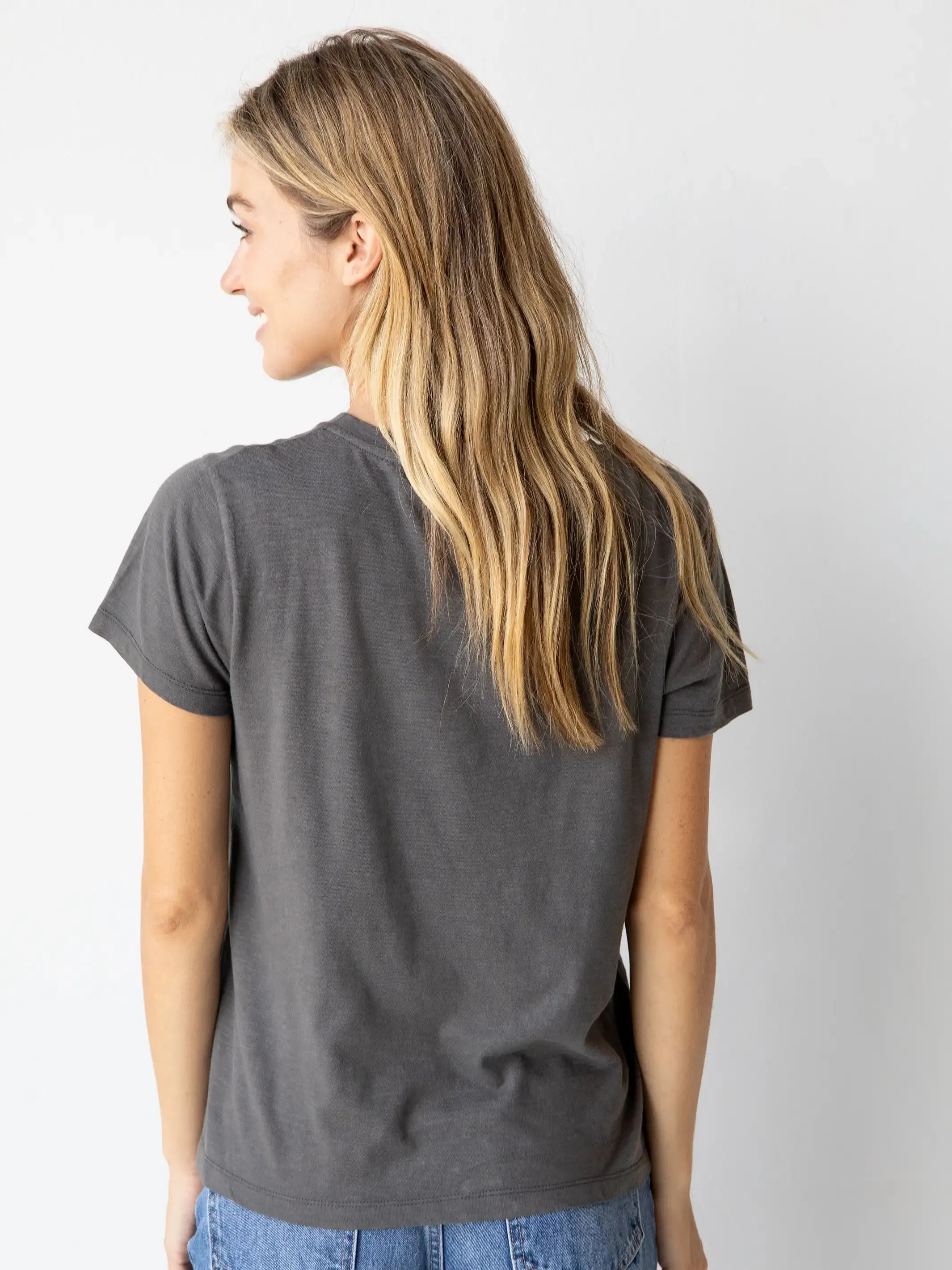 Hand Embroidered Tee - Smiley sold by NATURAL LIFE product image thumbnail 3