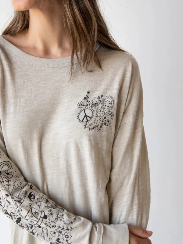 Cotton Doodle Tee - Moonstruck sold by NATURAL LIFE
