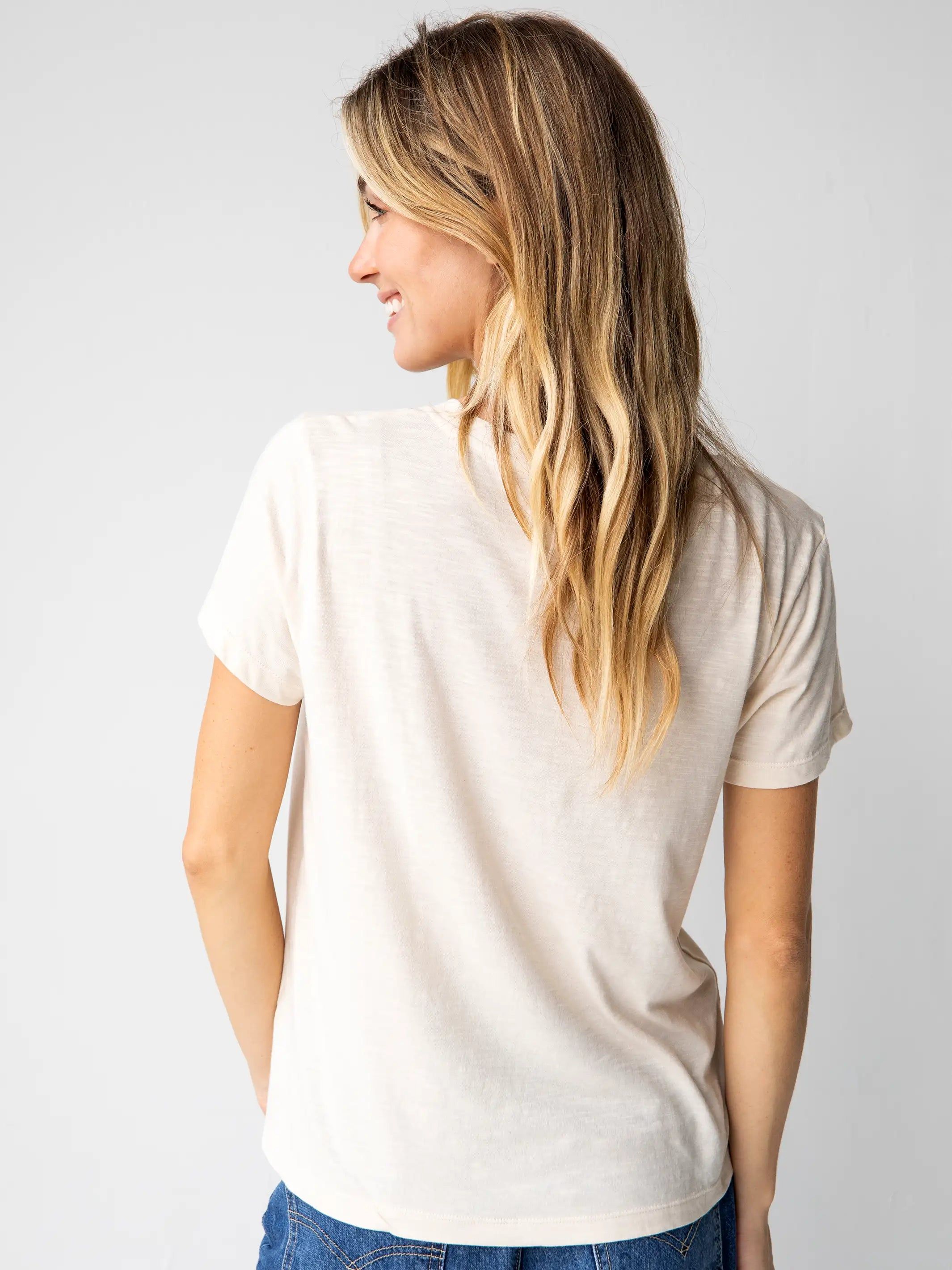 Hand Embroidered Tee - Mushroom sold by NATURAL LIFE product image thumbnail 4