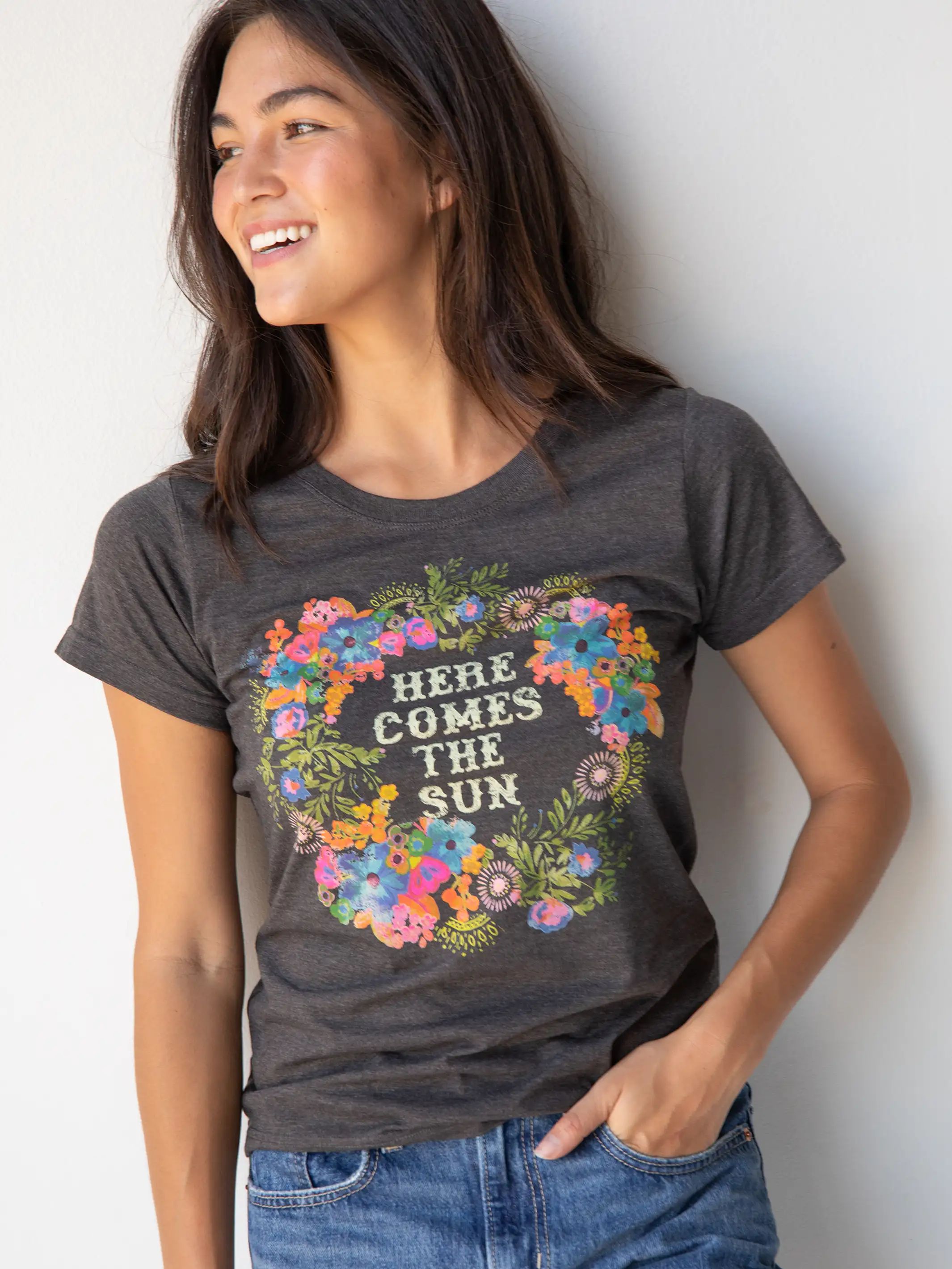 Perfect Fit Tee Shirt - Here Comes The Sun sold by NATURAL LIFE product image thumbnail 2