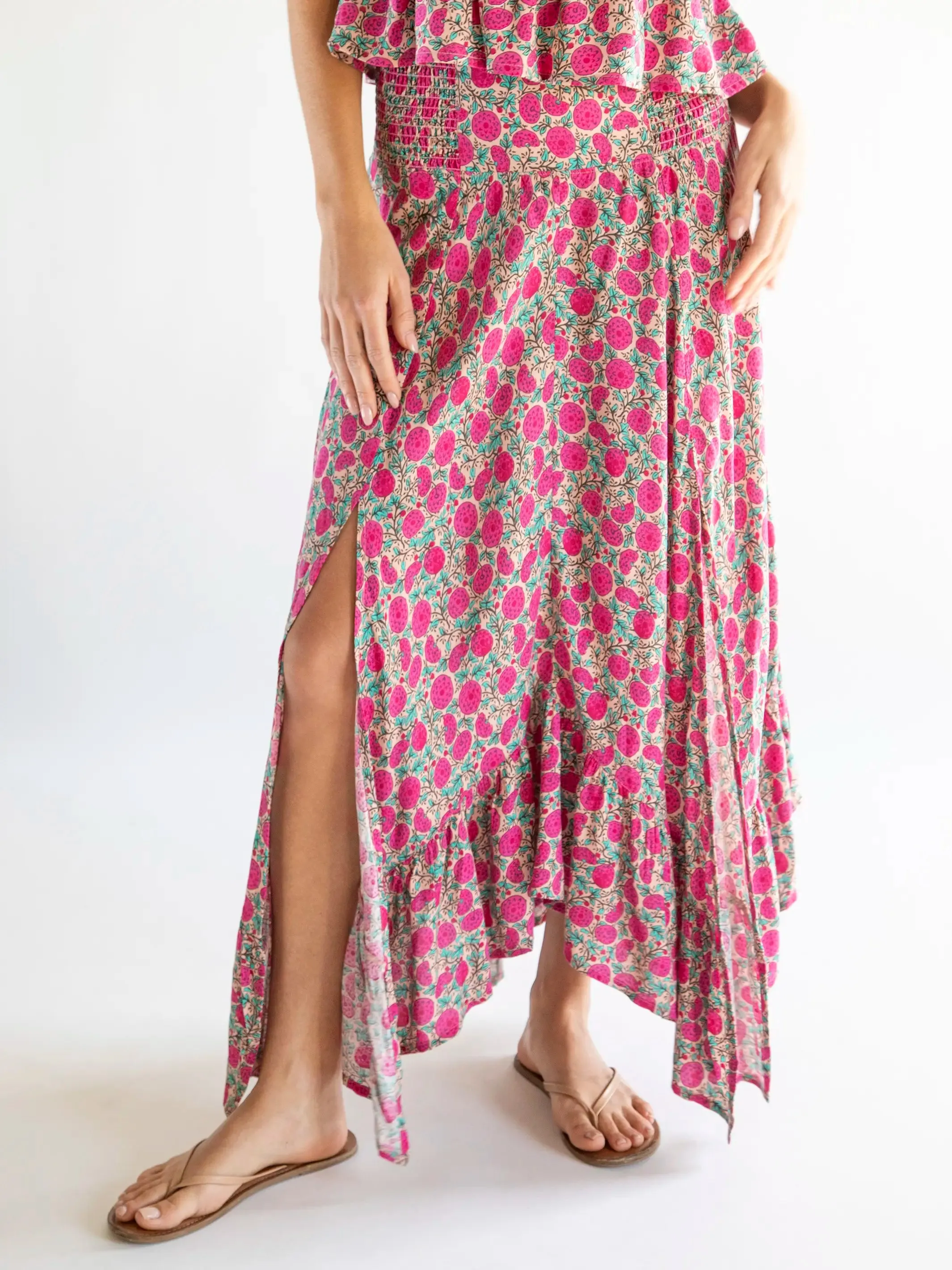 Good Vibes Skirt - Pink Puff Floral sold by NATURAL LIFE product image thumbnail 3