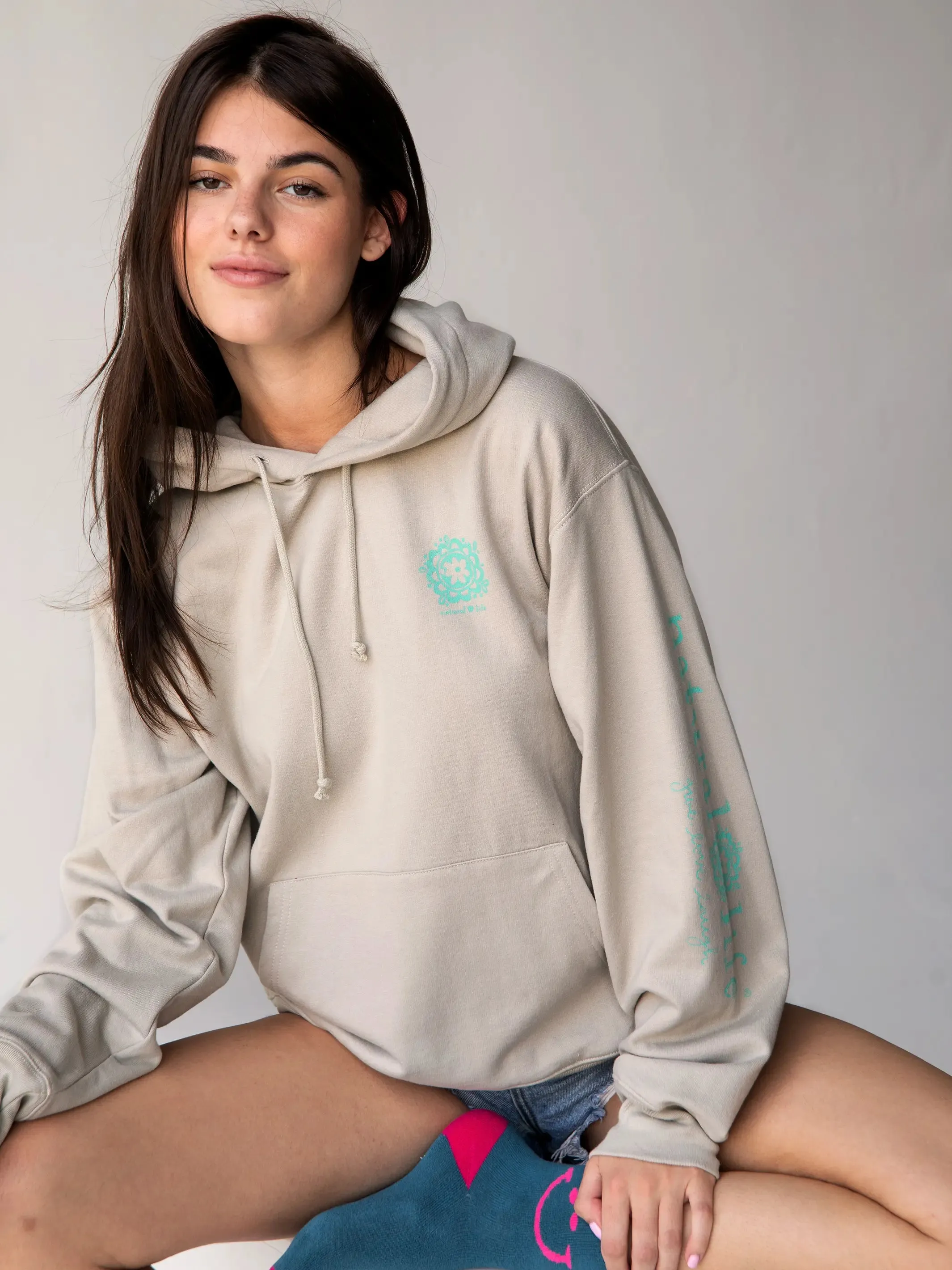Natural Life Hoodie Sweatshirt - Good Vibes Only sold by NATURAL LIFE product image thumbnail 2