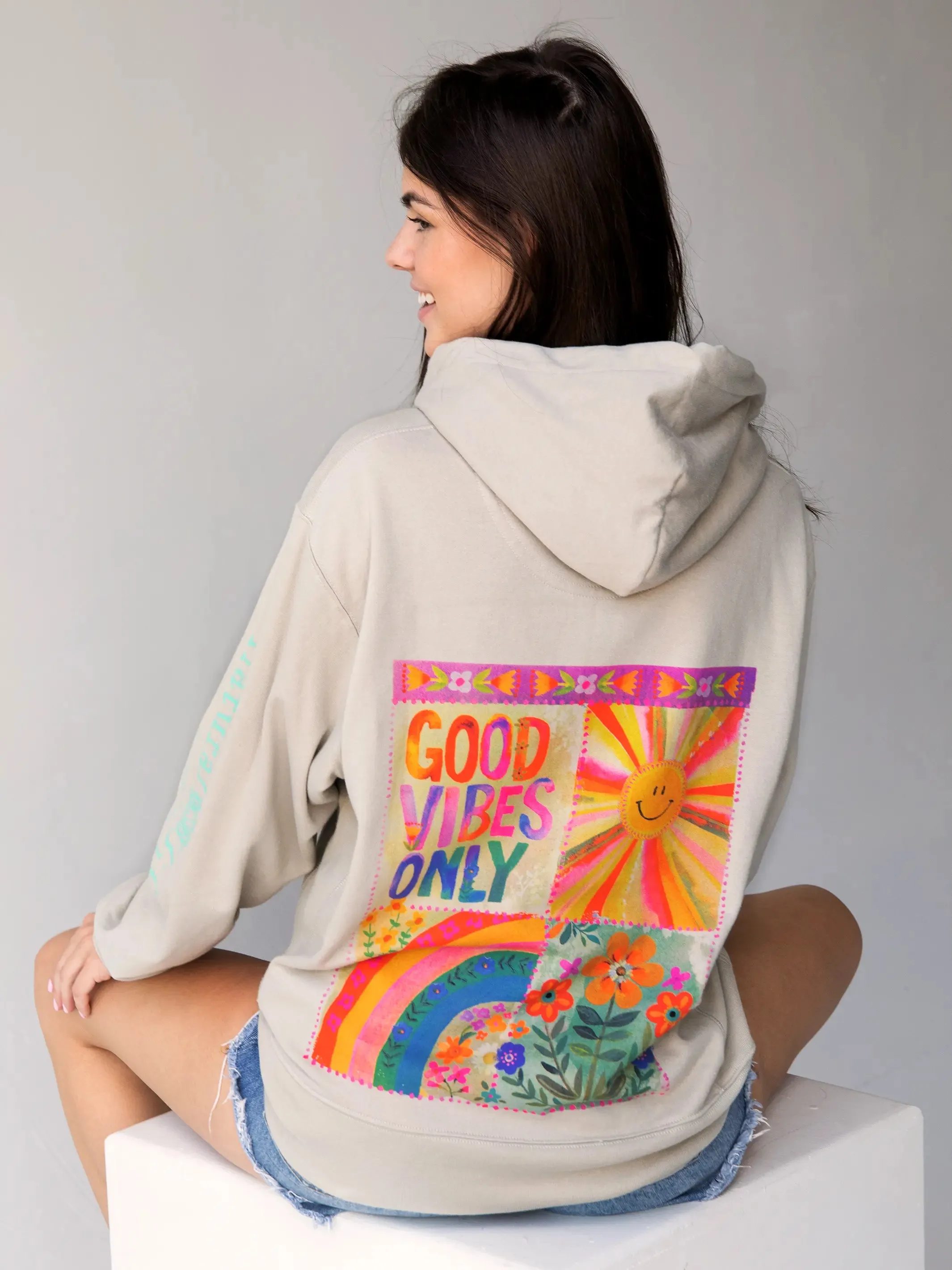 Natural Life Hoodie Sweatshirt - Good Vibes Only sold by NATURAL LIFE