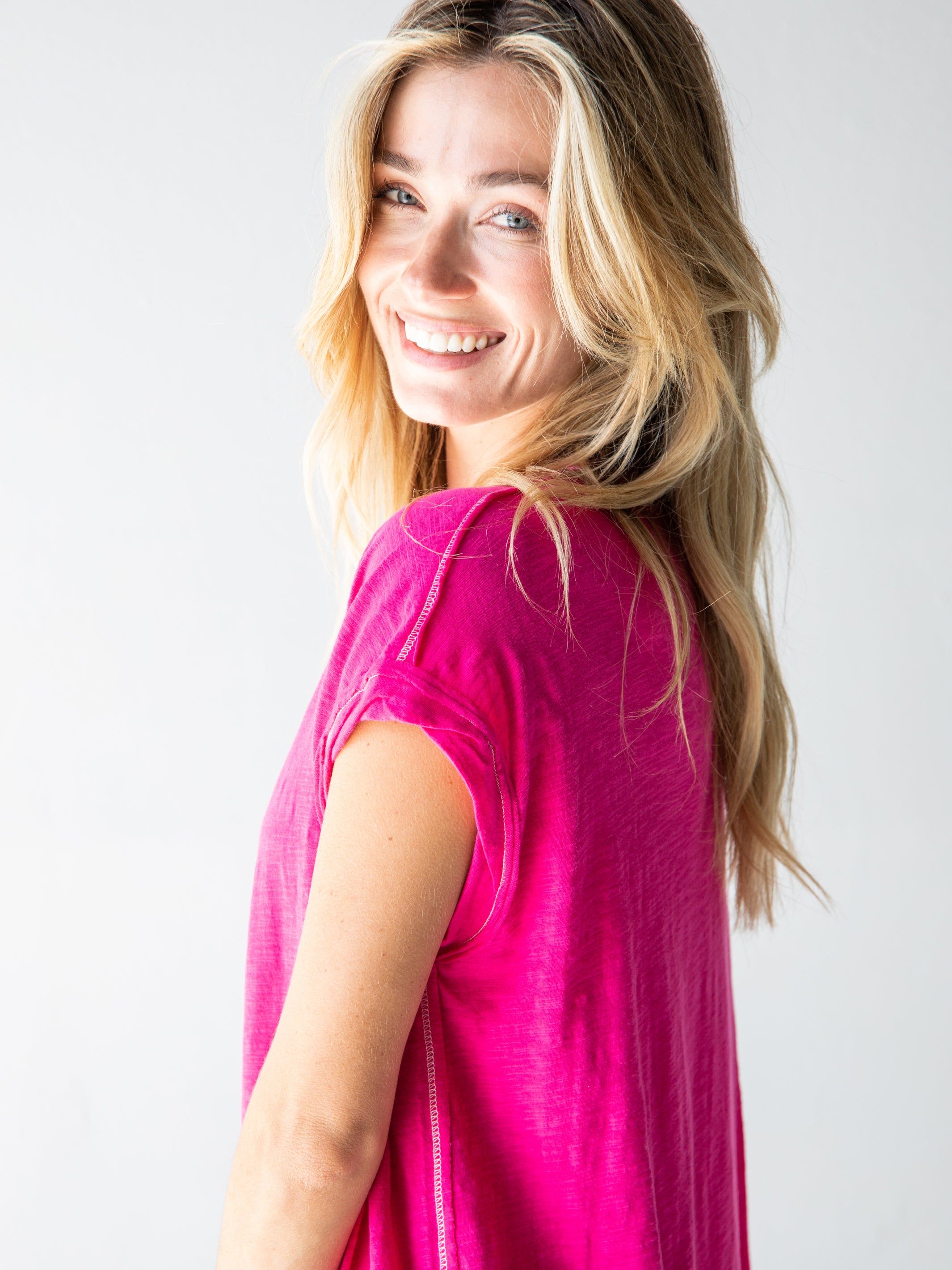 Frankie Knit Tee Shirt Dress - Pink sold by NATURAL LIFE product image thumbnail 4