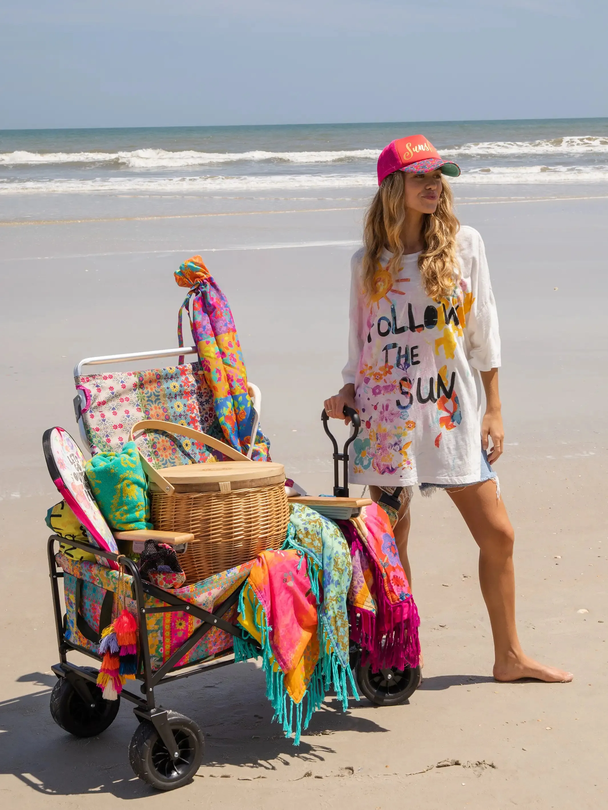 One Size Cotton Easy Tee - Follow The Sun White sold by NATURAL LIFE product image thumbnail 4