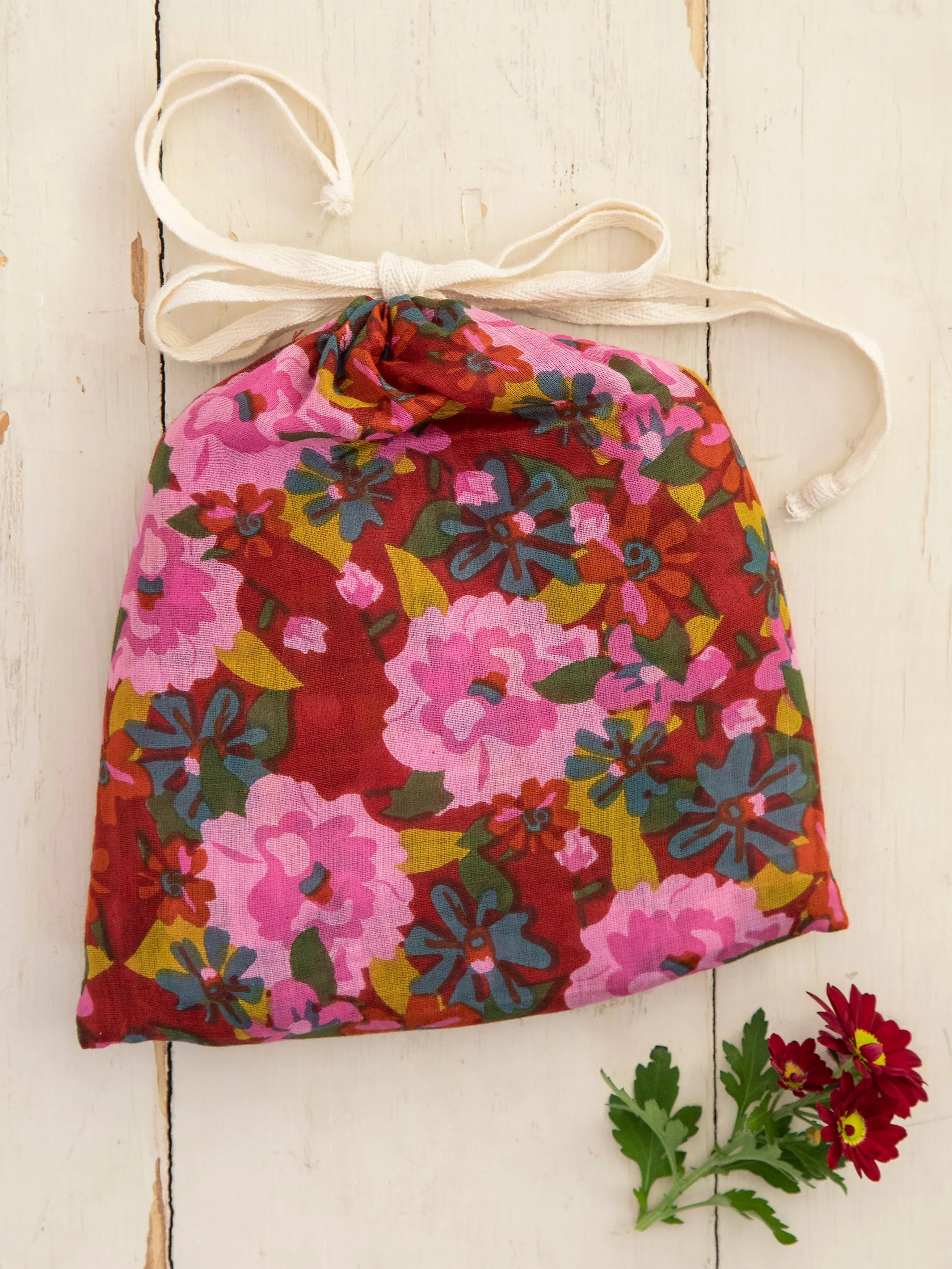 Cotton Tunic-In-A-Bag - Pink Red Floral sold by NATURAL LIFE product image thumbnail 2