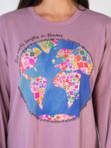 Lennox Long Sleeve Tee - Earth Laughs In Flowers sold by NATURAL LIFE