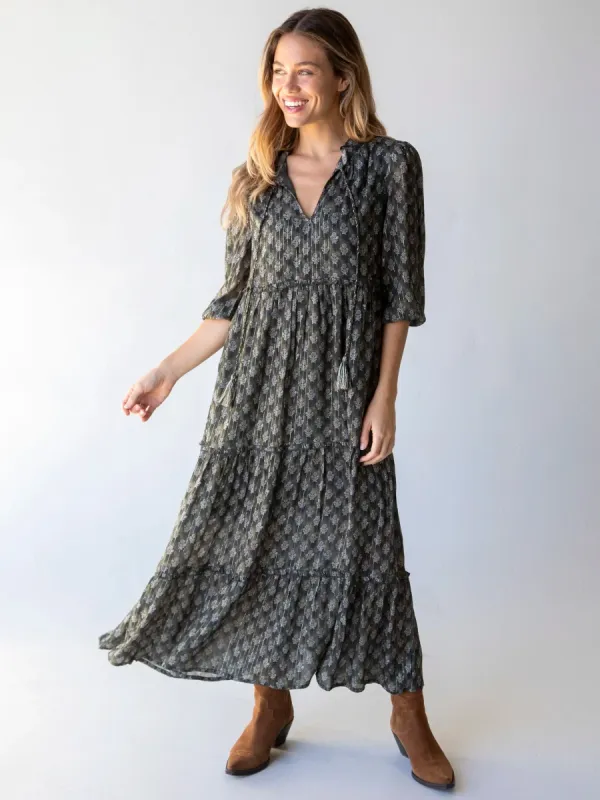 Luella Maxi Dress - Olive Floral sold by NATURAL LIFE