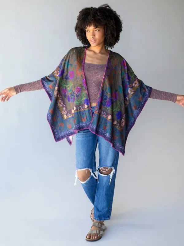 2-in-1 Cozy Shawl Scarf - Brown sold by NATURAL LIFE