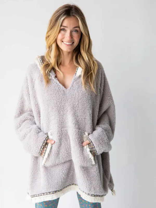 Oversized Blanket Hoodie - Silver sold by NATURAL LIFE