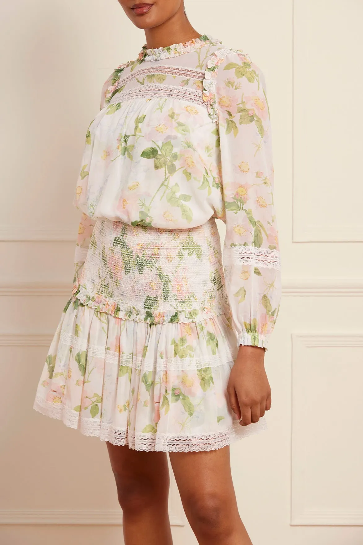 Immortal Rose Poppy Chiffon Top sold by Needle & Thread product image thumbnail 3