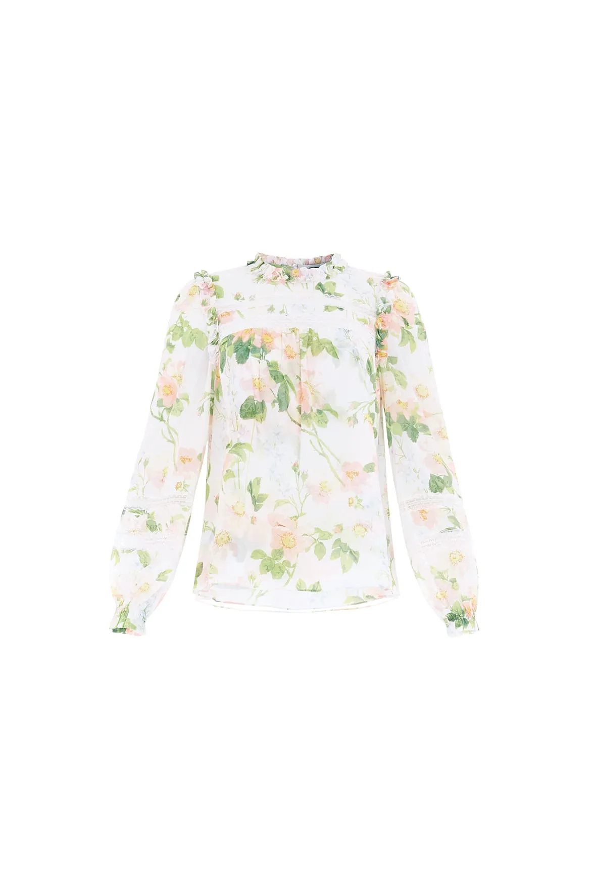 Immortal Rose Poppy Chiffon Top sold by Needle & Thread product image thumbnail 2