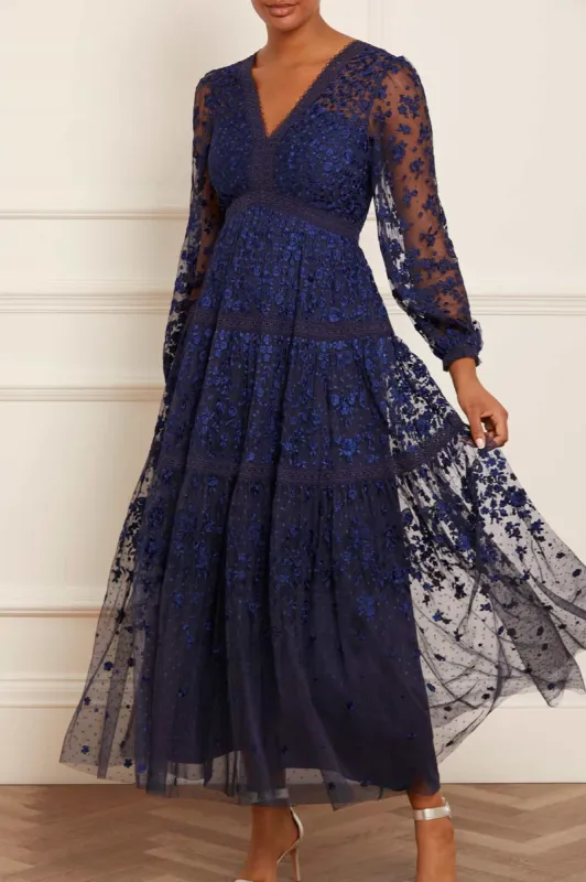 Celestia Ribbon Ankle Gown sold by Needle & Thread