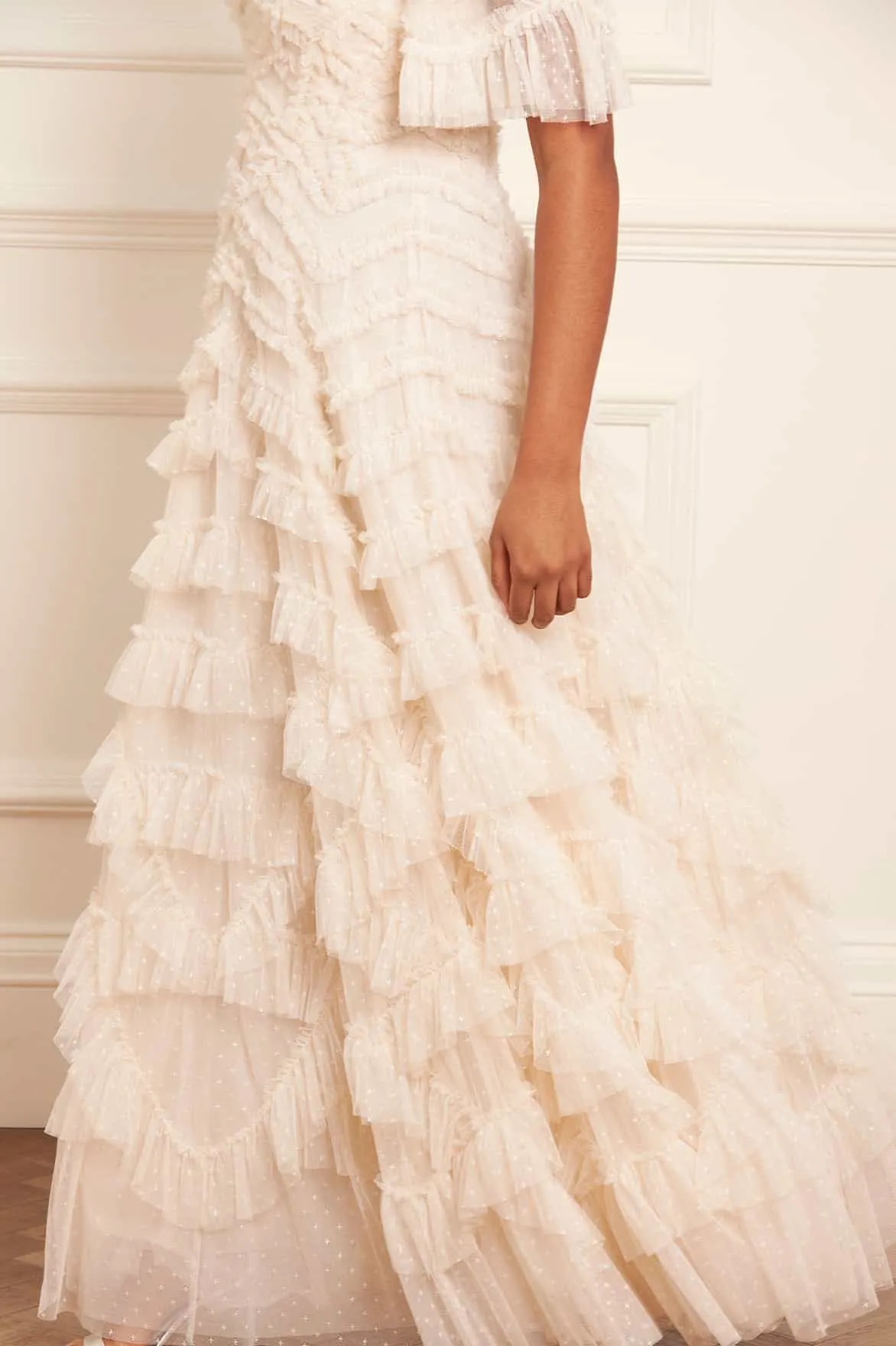 Lana Off-Shoulder Gown sold by Needle & Thread product image thumbnail 4