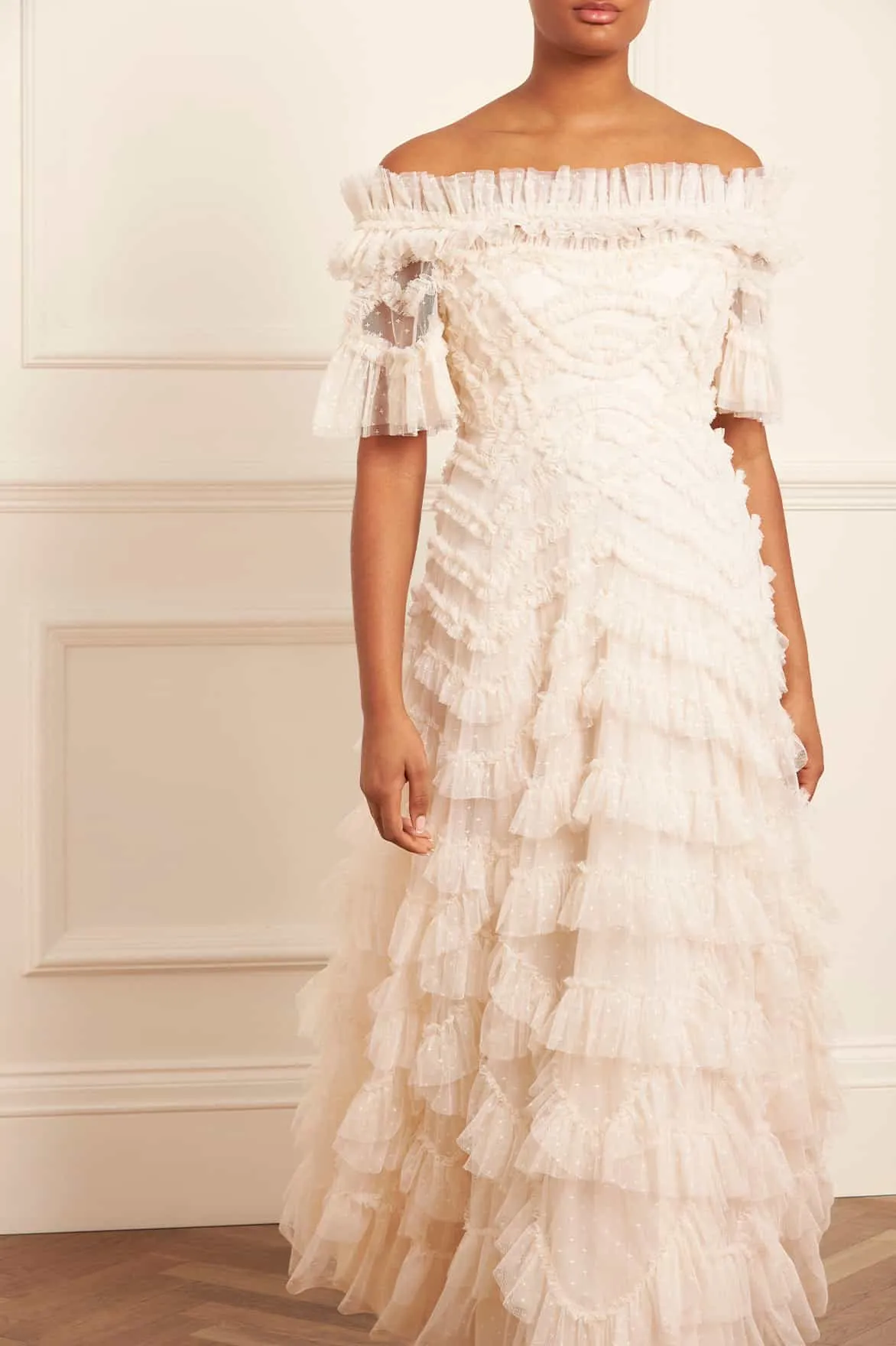 Lana Off-Shoulder Gown sold by Needle & Thread product image thumbnail 2