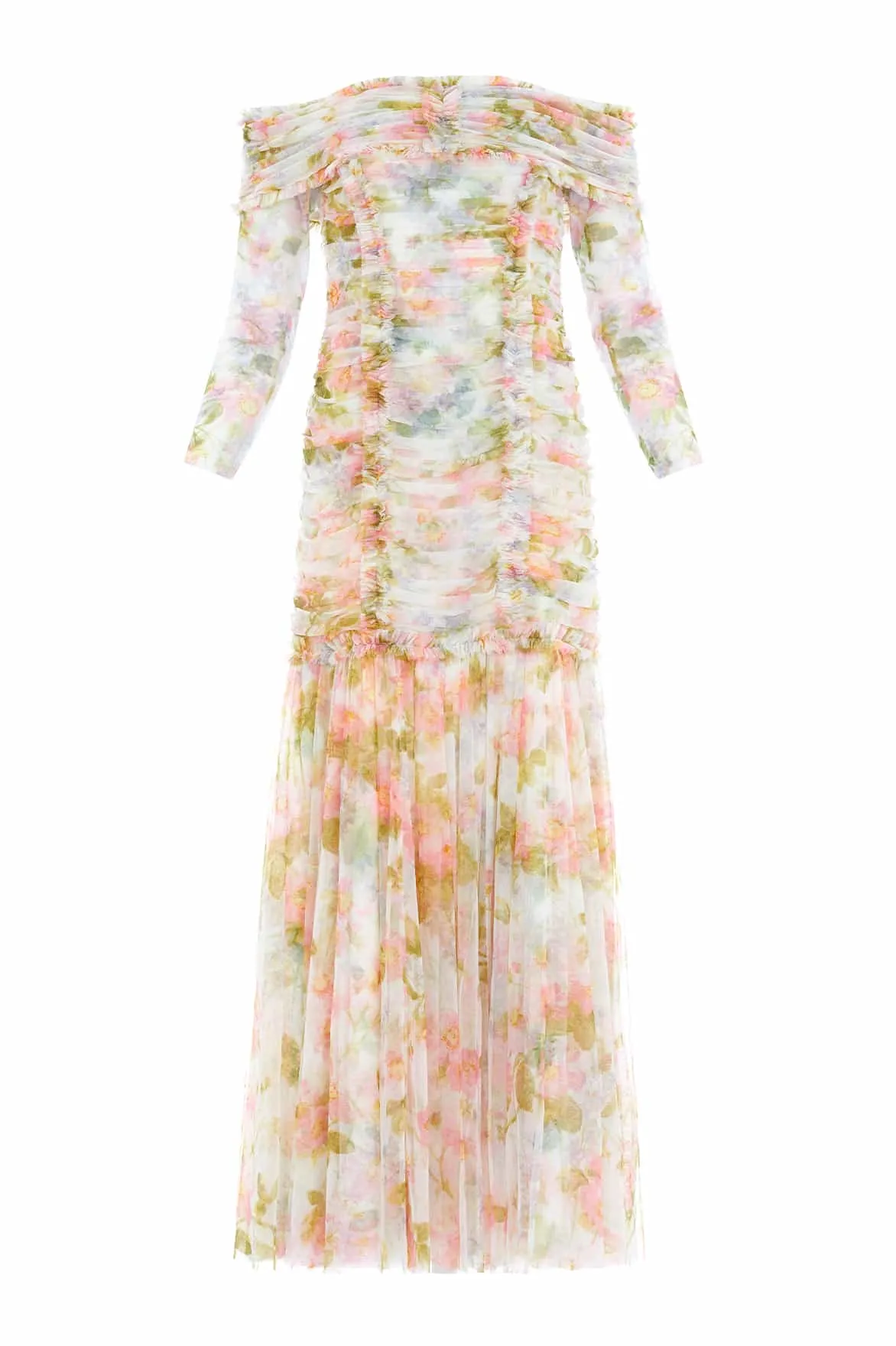 Immortal Rose Rouched Off-Shoulder Gown sold by Needle & Thread product image thumbnail 2