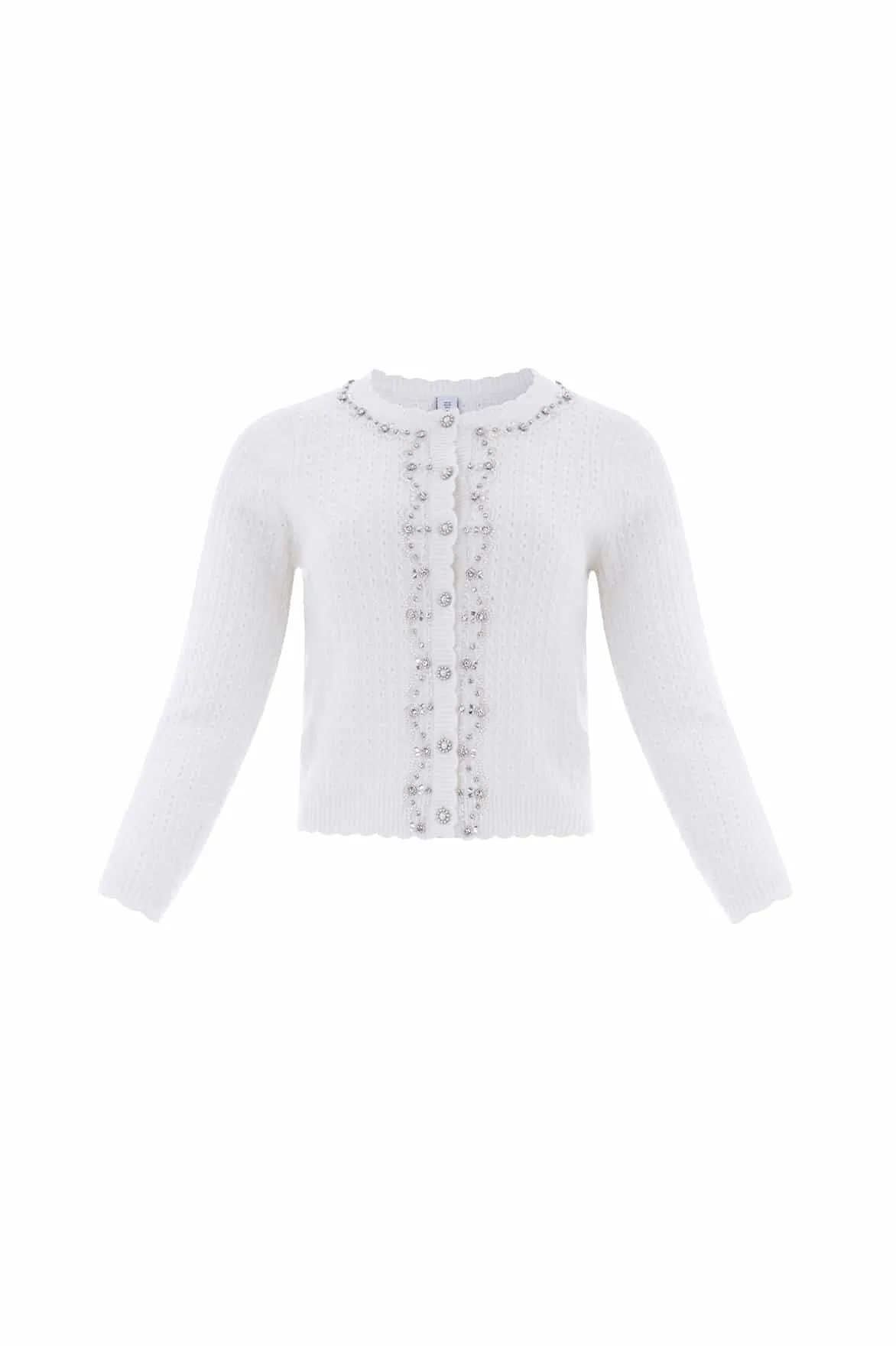 Crystal Border Short Cardigan sold by Needle & Thread product image thumbnail 3