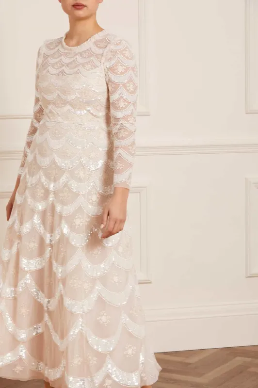 Fifi Long Sleeve Ankle Gown sold by Needle & Thread