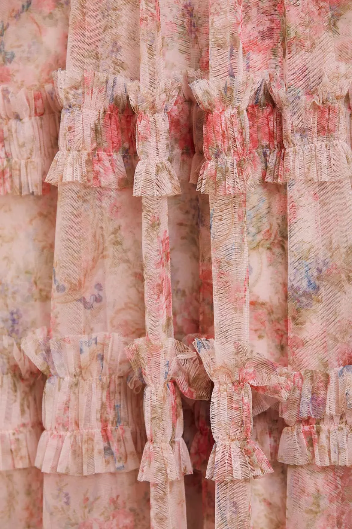 Floral Wreath Ruffle Gown sold by Needle & Thread product image thumbnail 3