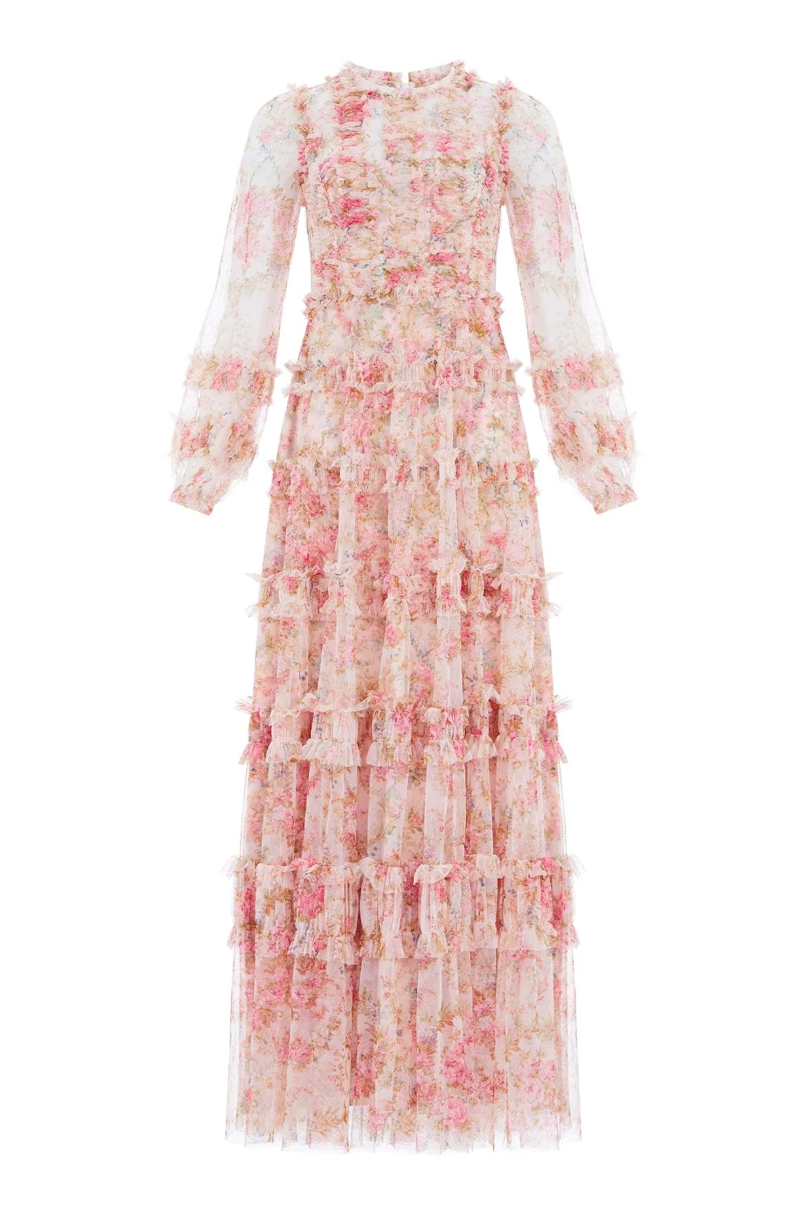 Floral Wreath Ruffle Gown sold by Needle & Thread product image thumbnail 2